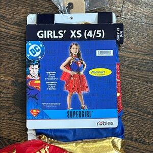 Supergirl Costume for Kids BRAND NEW- Red, Blue, and Gold